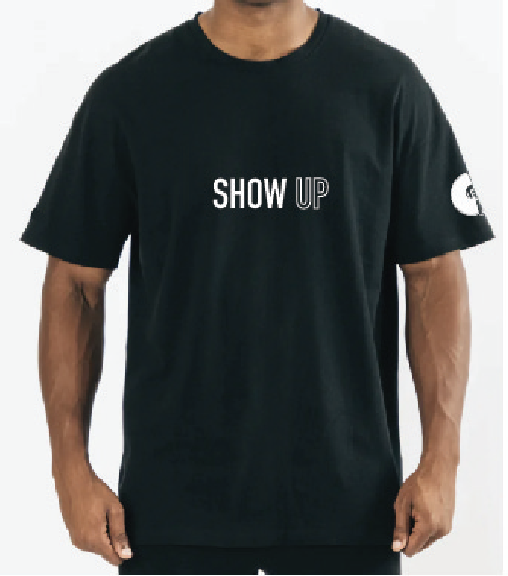 BLACK SHOW UP SHOW OUT TEE Main Image